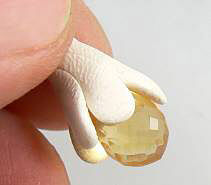 Clay wrapped around bead